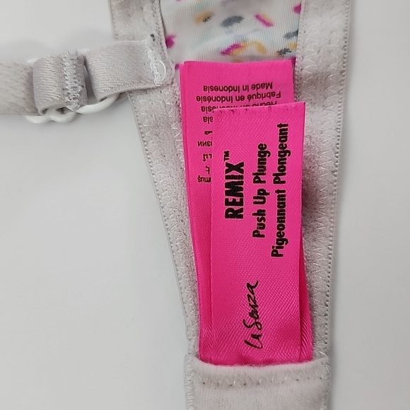 ⭐️2/ $30⭐ La SENZA Remix Push Up Plunge Multi Coloured Pattern Light Padded 34C - Picture 5 of 10